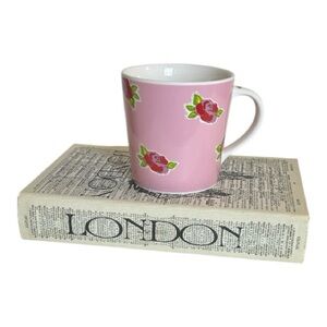 Vintage 2004 Starbucks Pink Roses Limited Edition Large Barista Coffee Tea Cup
